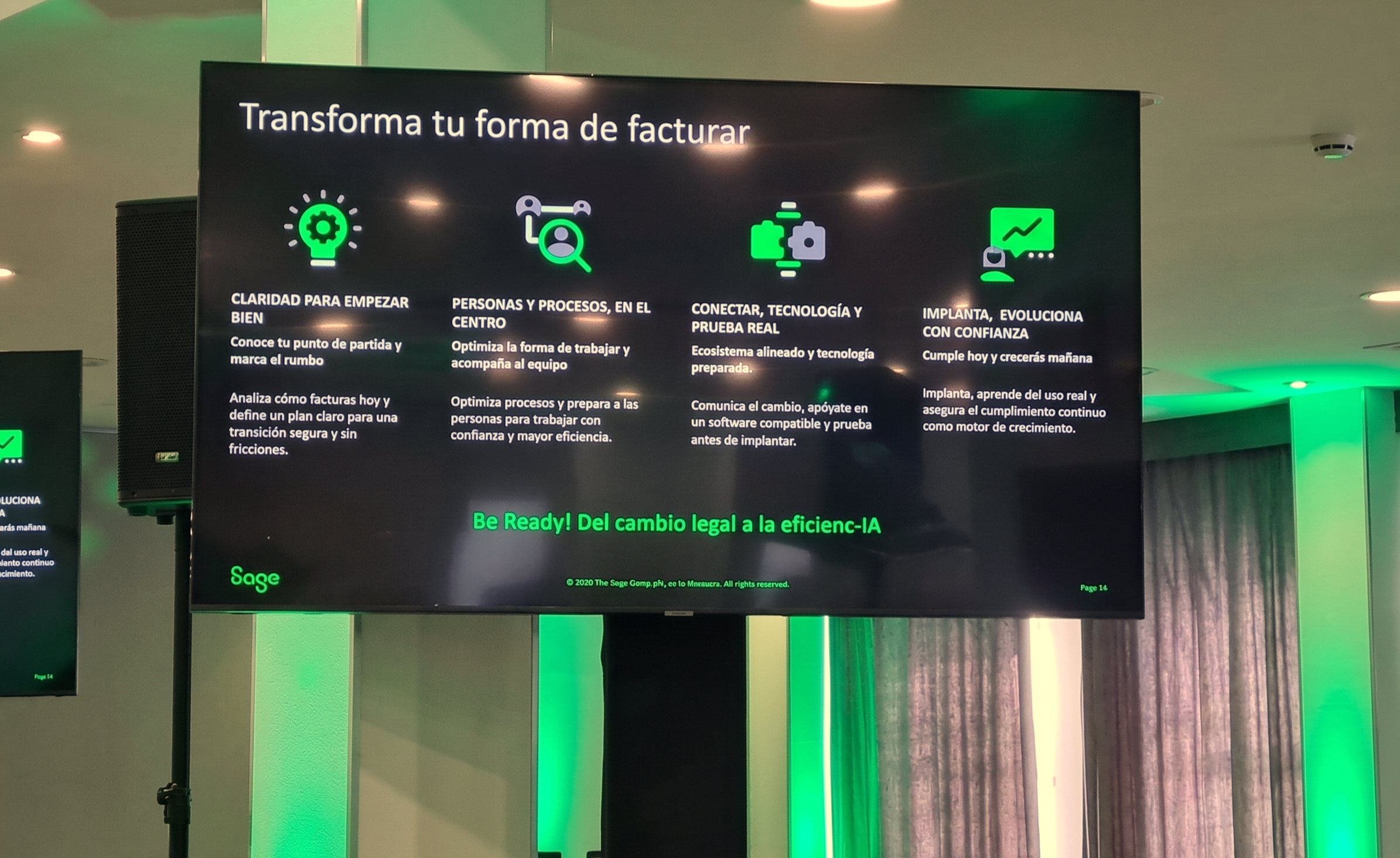 Ponencia sobre facturación electrónica en Sage Roadshow 2026