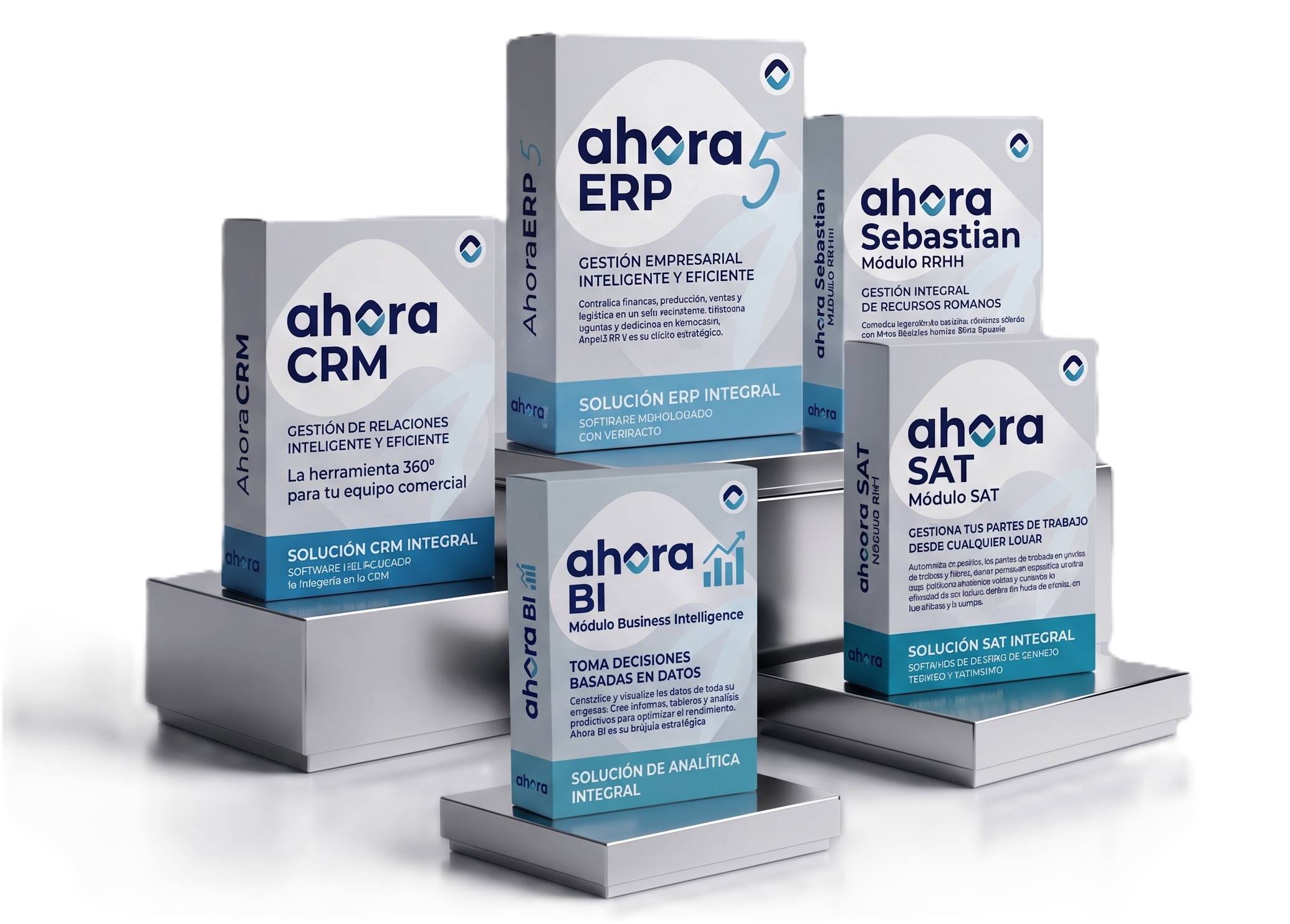 Mockups del software Ahora ERP
