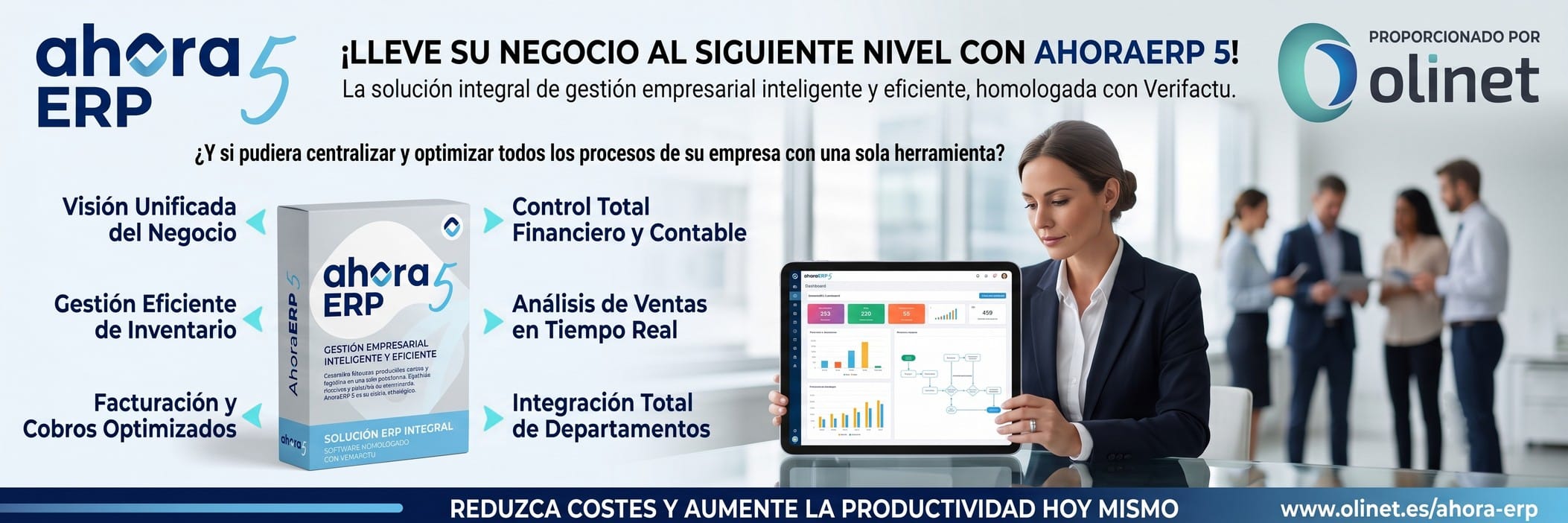 Implantación de AHORA ERP con Olinet