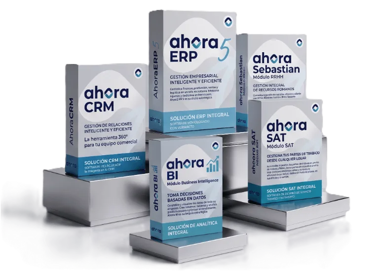 Mockups del software Ahora ERP